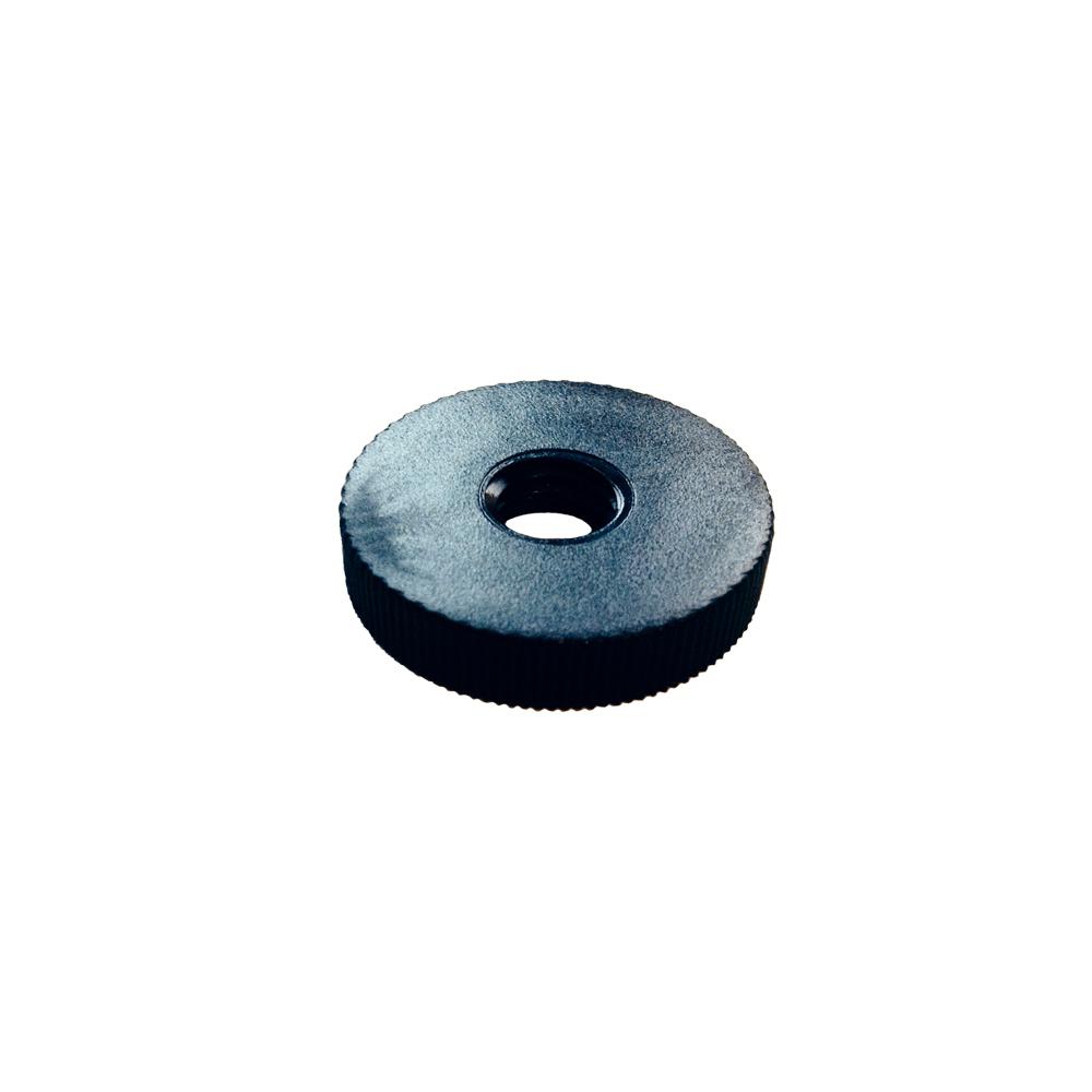 Image of Steldop zwart rond Ø 3 cm en hoogte 0,5 cm van kunststof (M10) - 4 stuks
