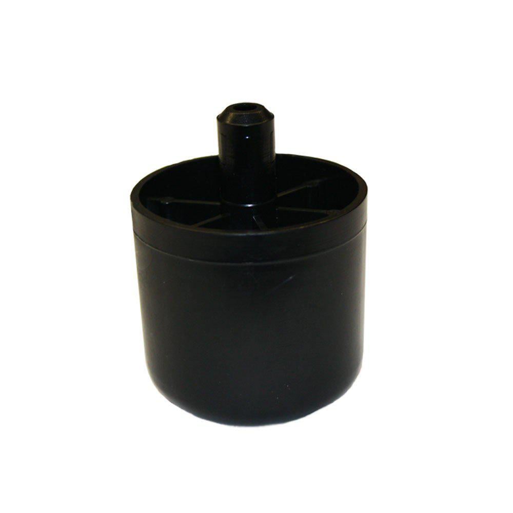 Image of Meubelpoot zwart rond 5,5 bij 5 cm en hoogte 5 cm van kunststof