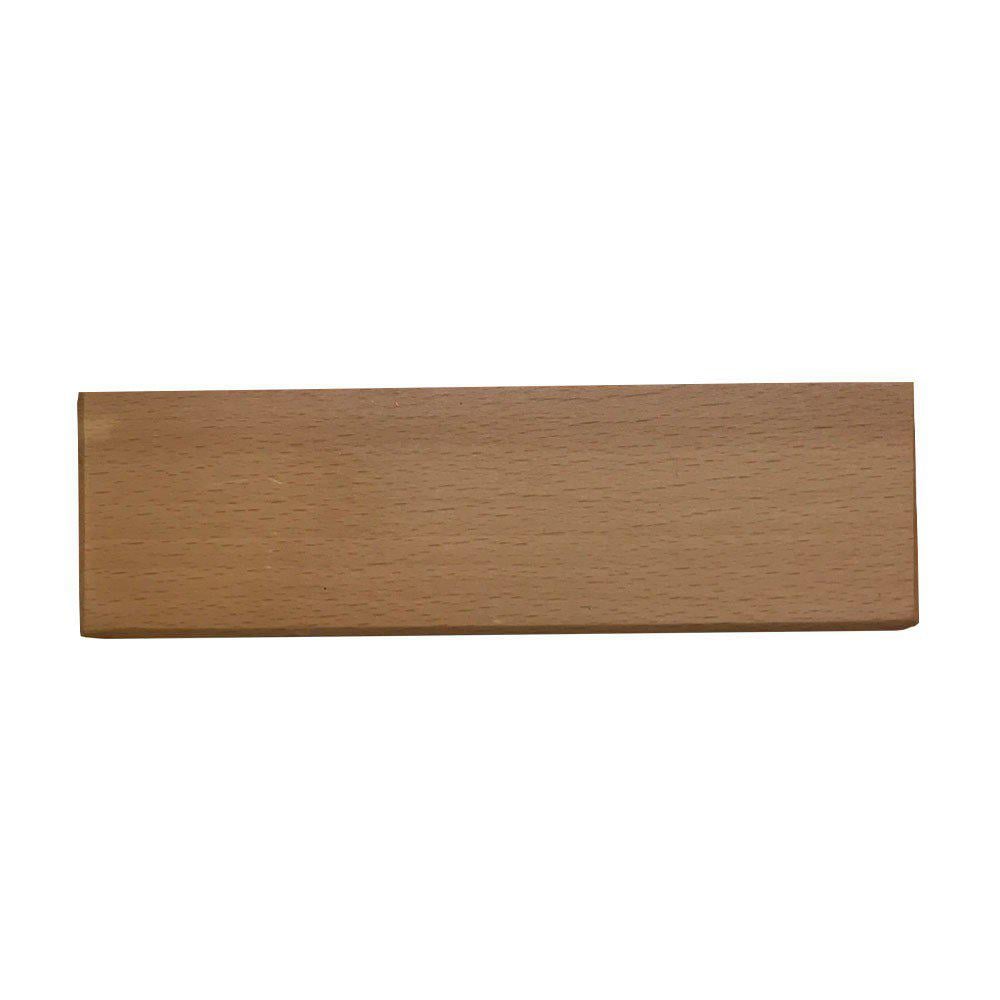 Image of Rechthoekige blanke houten meubelpoot 4,5 cm