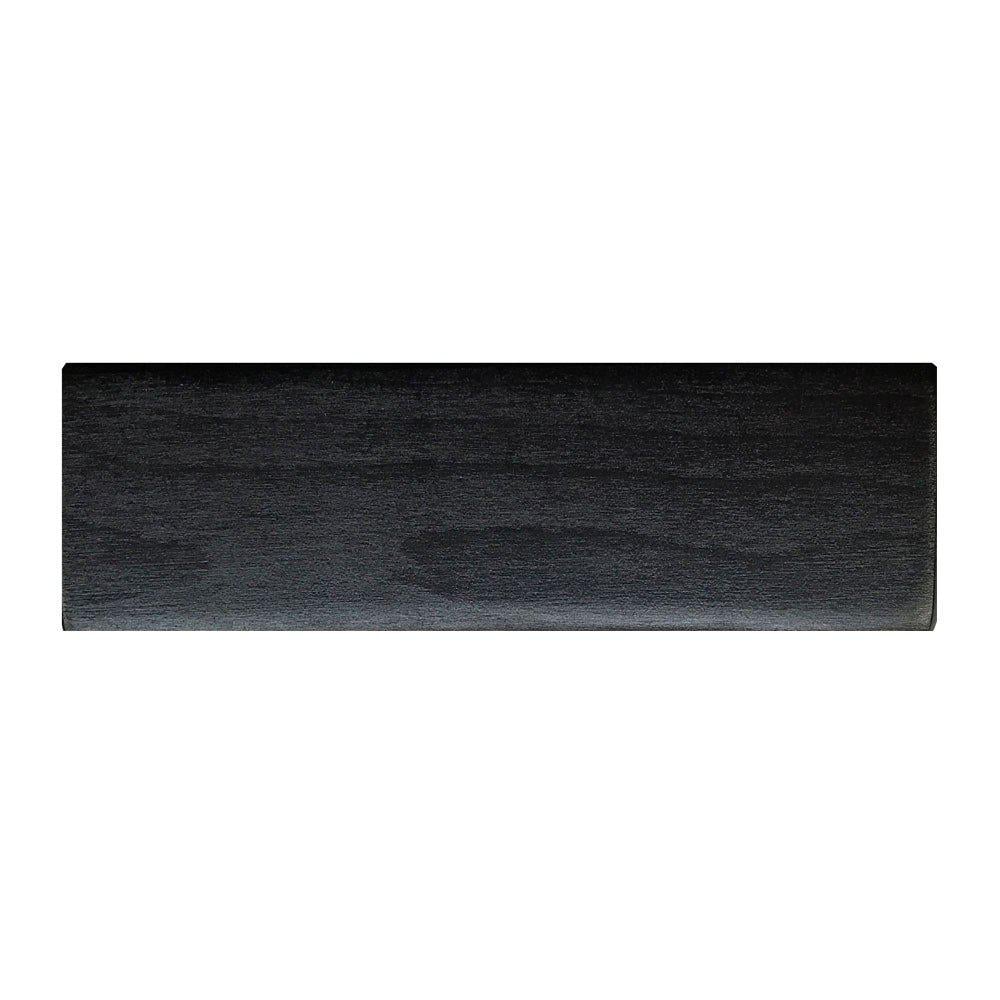 Image of Rechthoekige zwarte houten meubelpoot 4,5 cm
