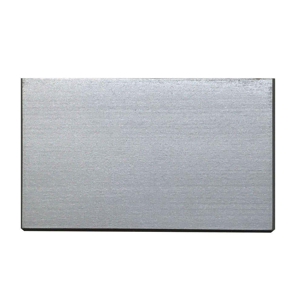 Image of Rechthoekige zilveren houten meubelpoot 9 cm