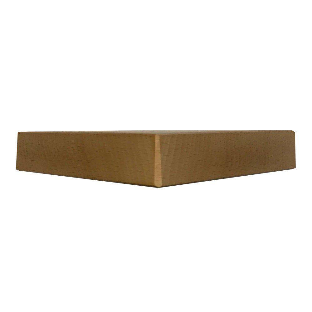 Image of Blanke houten driehoek meubelpoot 3 cm