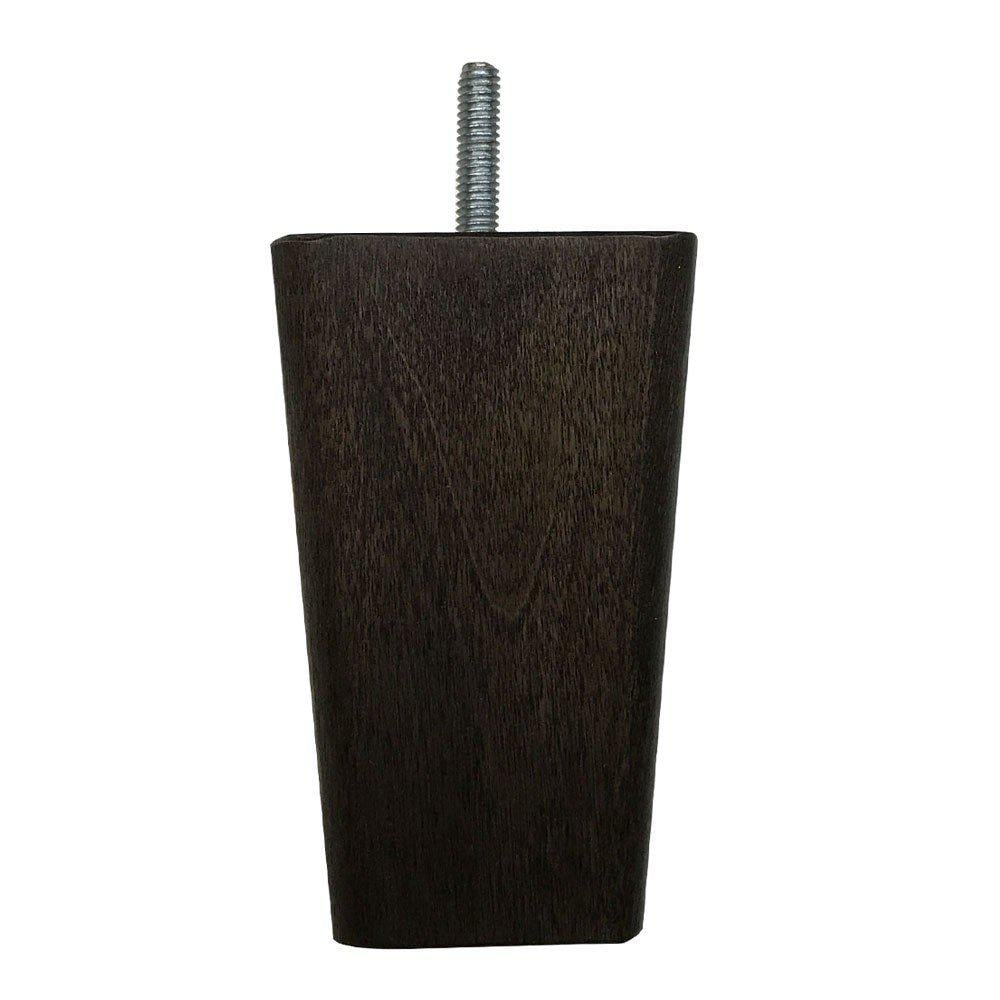 Image of Vierkanten bruine houten meubelpoot 10 cm (M8)