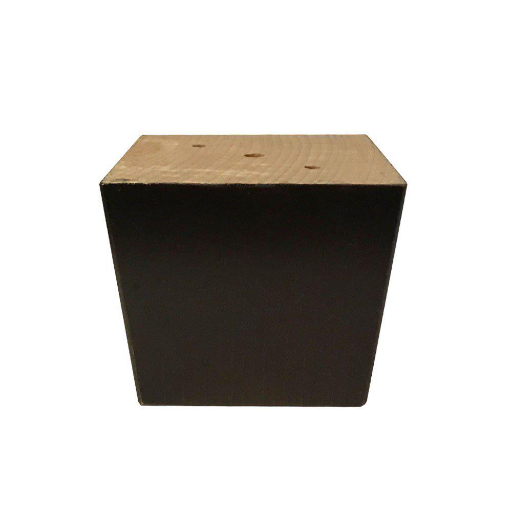 Image of Bruine vierkanten houten meubelpoot 7 cm