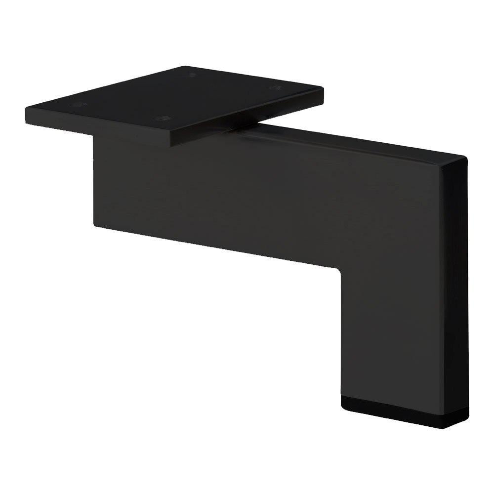 Image of Zwarte design hoek meubelpoot 10 cm