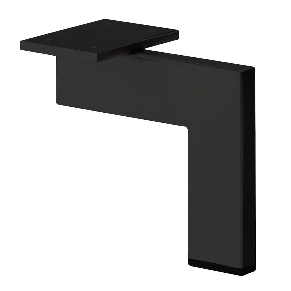 Image of Zwarte design hoek meubelpoot 16 cm