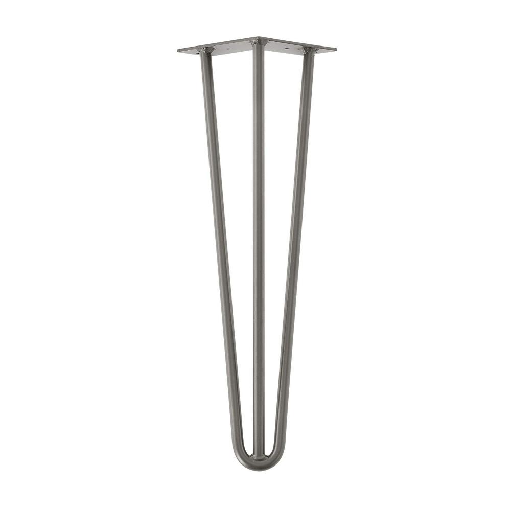 Image of Raw steel massieve 3-punt hairpin tafelpoot 60 cm