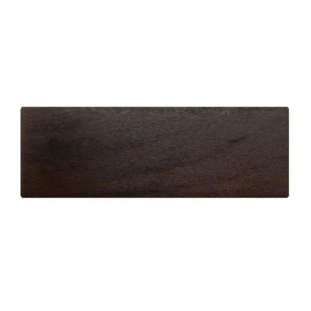 Image of Rechthoekige donkerbruine houten meubelpoot 6 cm