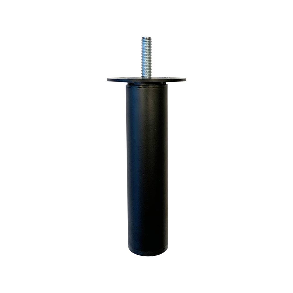 Image of Meubelpoot zwart rond Ø 3 cm en hoogte 11,5 cm van staal (M8)