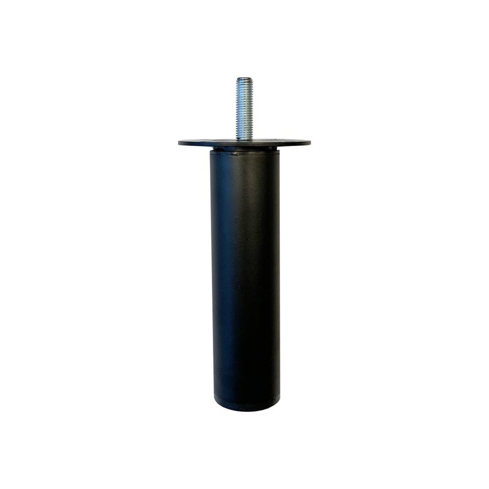 Image of Meubelpoot zwart rond Ø 3 cm en hoogte 9,5 cm van staal (M8)