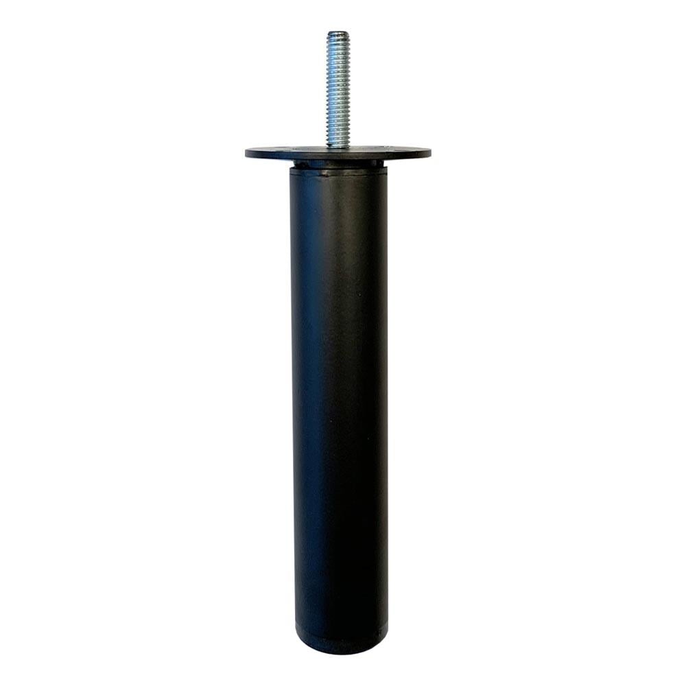 Image of Meubelpoot zwart rond Ø 3 cm en hoogte 17,5 cm van staal (M8)