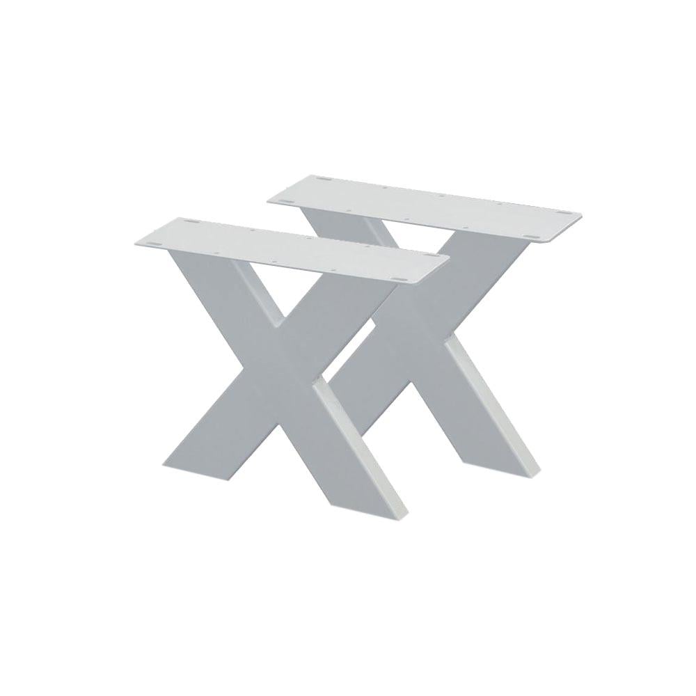 Image of Set witte X tafelpoten 40 cm (koker 10 x 4)