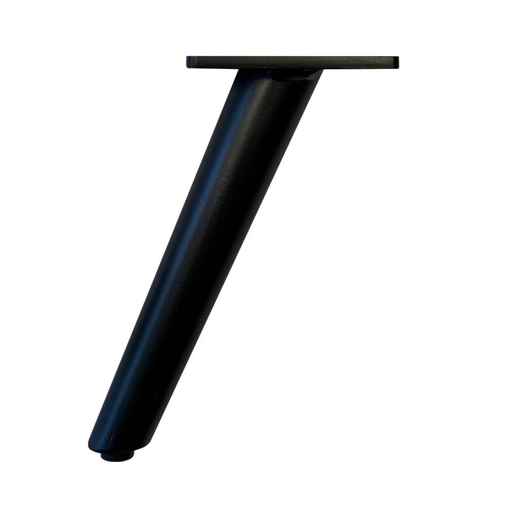 Image of Meubelpoot zwart conisch Ø 3,5 cm / 2,5 cm en hoogte 16 cm van staal