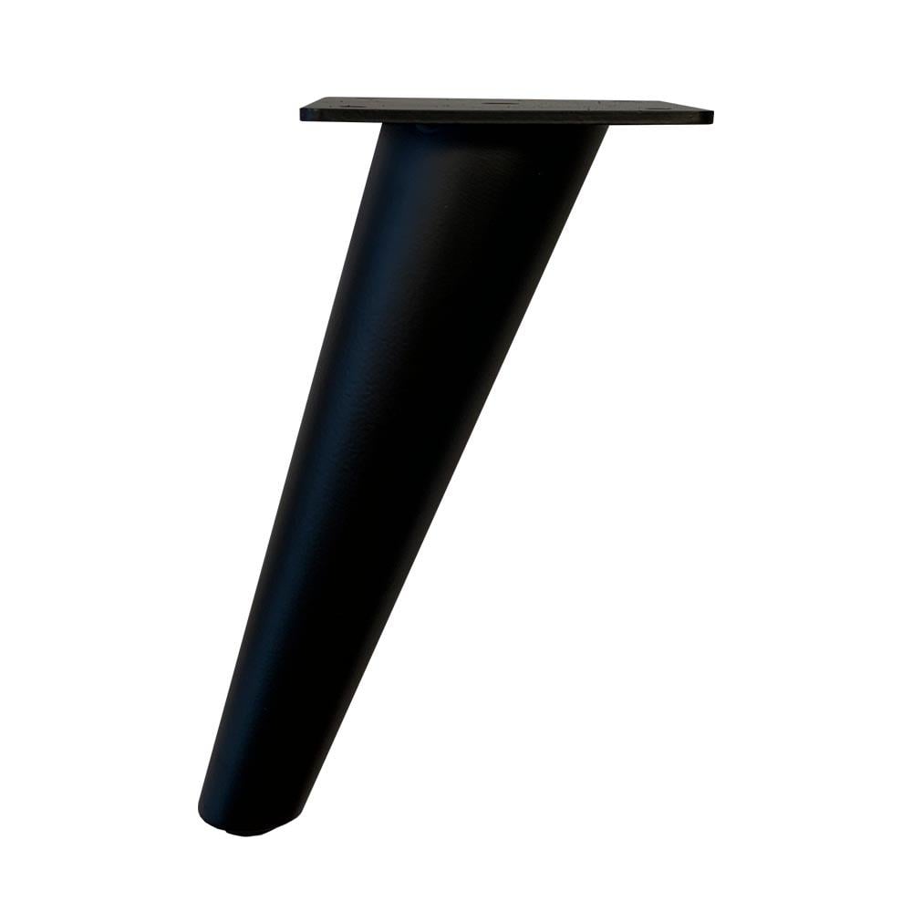Image of Meubelpoot zwart conisch Ø 5 cm / 2,5 cm en hoogte 18 cm van staal