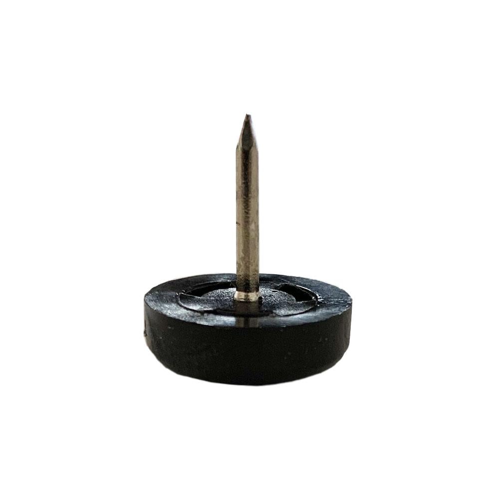 Image of Meubelglijder kunststof zwart diameter 2 cm (zakje 20 stuks)