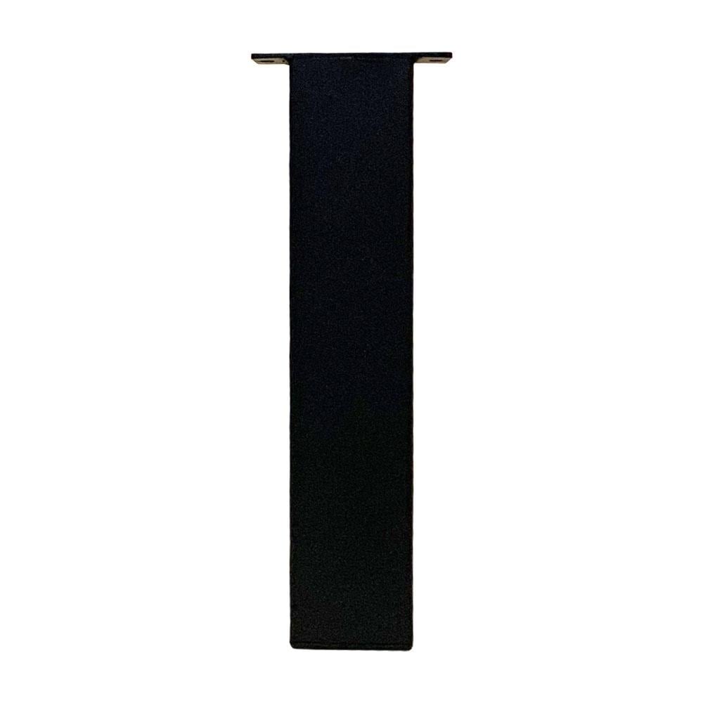 Image of Set 4 stalen vierkanten rechte zwarte tafelpoten 40 cm (koker 8 x 8)