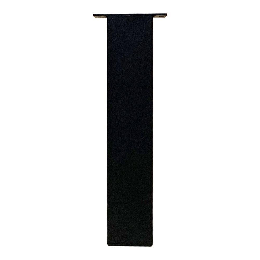 Image of Tafelpoot zwart vierkant 8 bij 8 cm en hoogte 43 cm van staal (koker 8 x 8 cm) - 4 stuks
