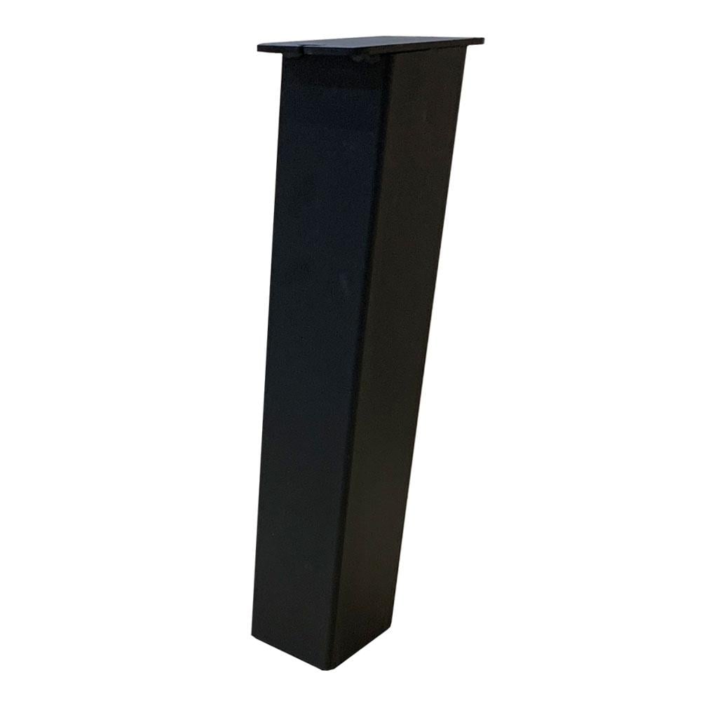 Image of Set 4 zwarte schuine tafelpoten 43 cm (koker 8 x 8 cm)