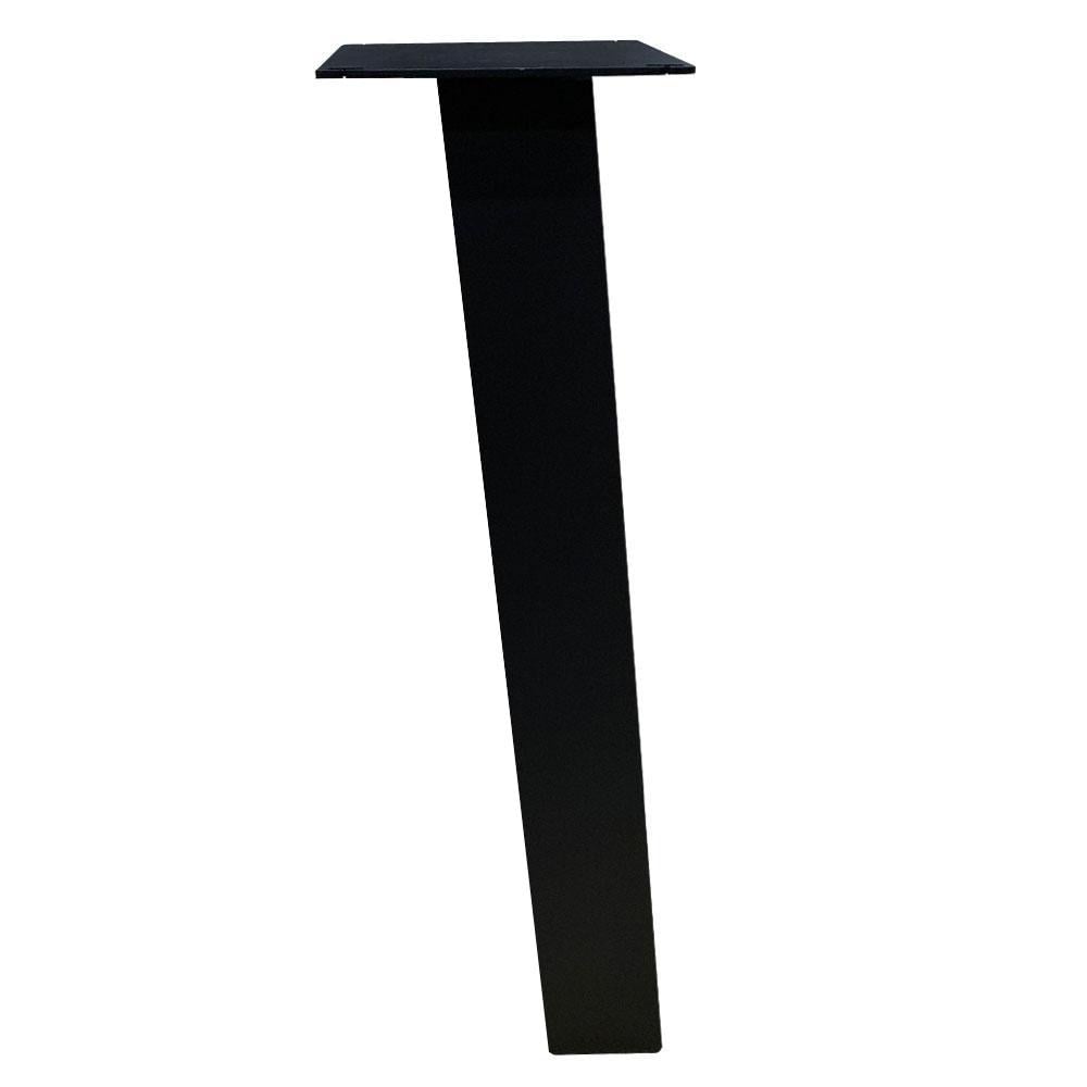 Image of Tafelpoot zwart vierkant 8 bij 8 cm en hoogte 72 cm van staal (koker 8 x 8 cm) - 4 stuks