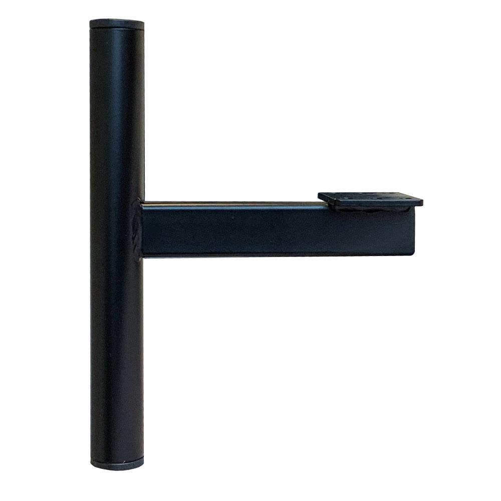 Image of Zwarte zwevende buis meubelpoot 12 cm