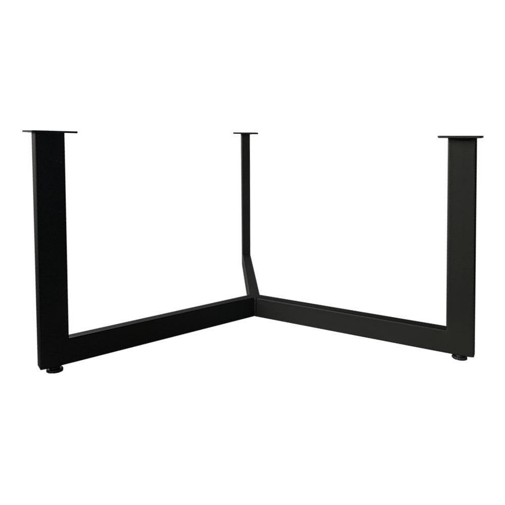 Image of Zwarte stalen salontafel onderstel hoogte 37 cm en diameter 73 cm (40 x 20 mm)