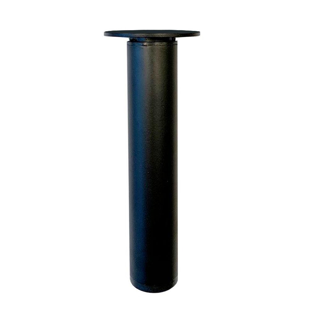 Image of Meubelpoot zwart rond Ø 3 cm en hoogte 17,5 cm van staal