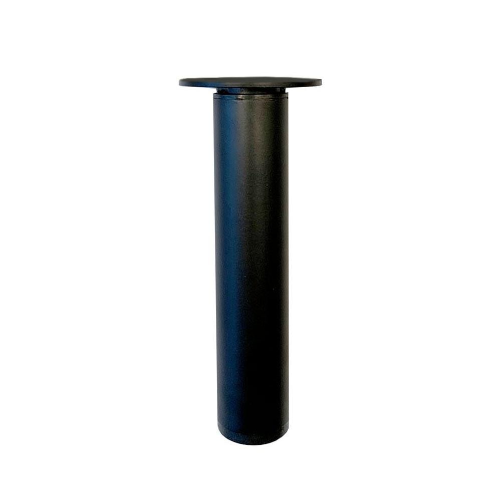 Image of Meubelpoot zwart rond Ø 3 cm en hoogte 15,5 cm van staal