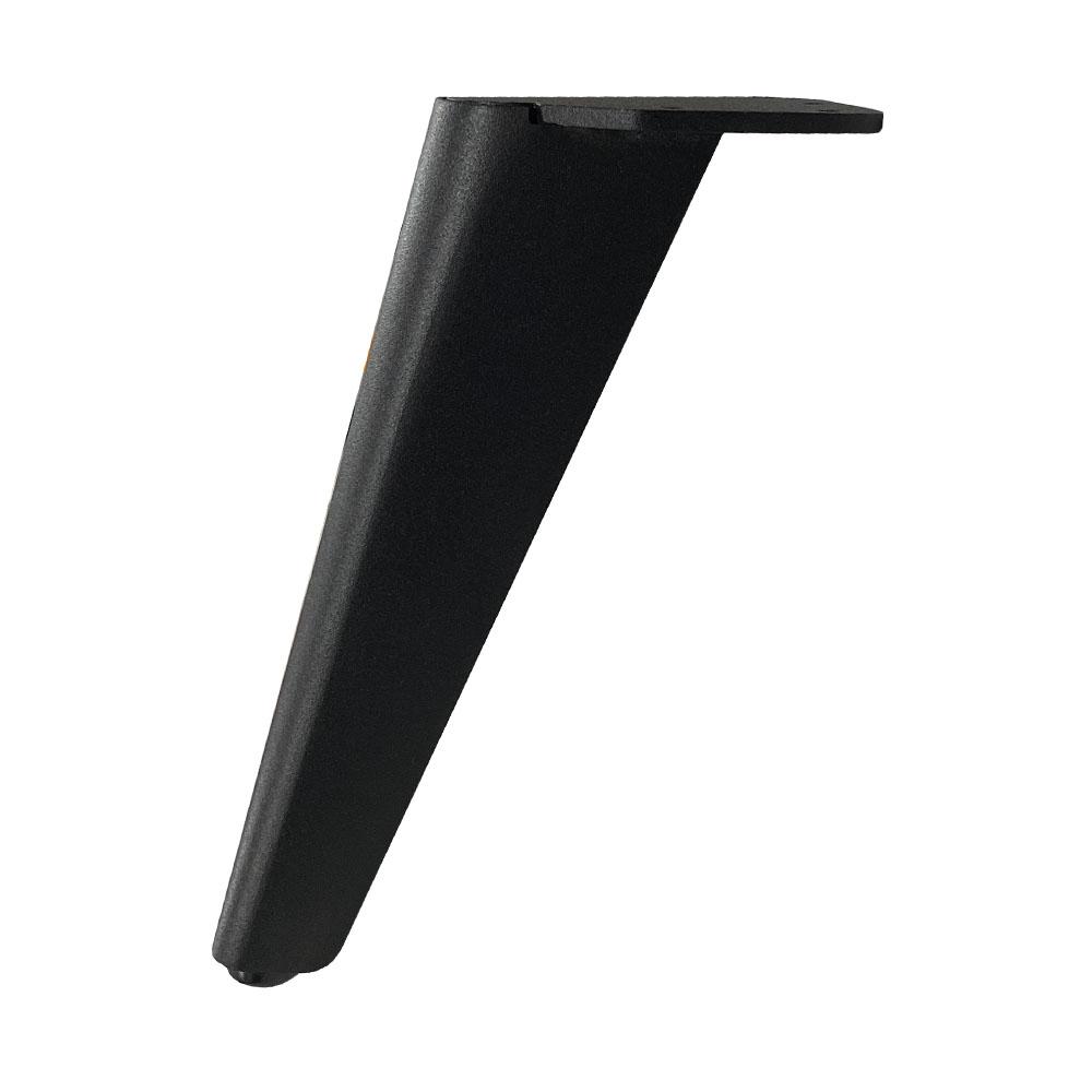 Image of Meubelpoot zwart design 9 bij 4,5 cm en hoogte 20 cm van staal