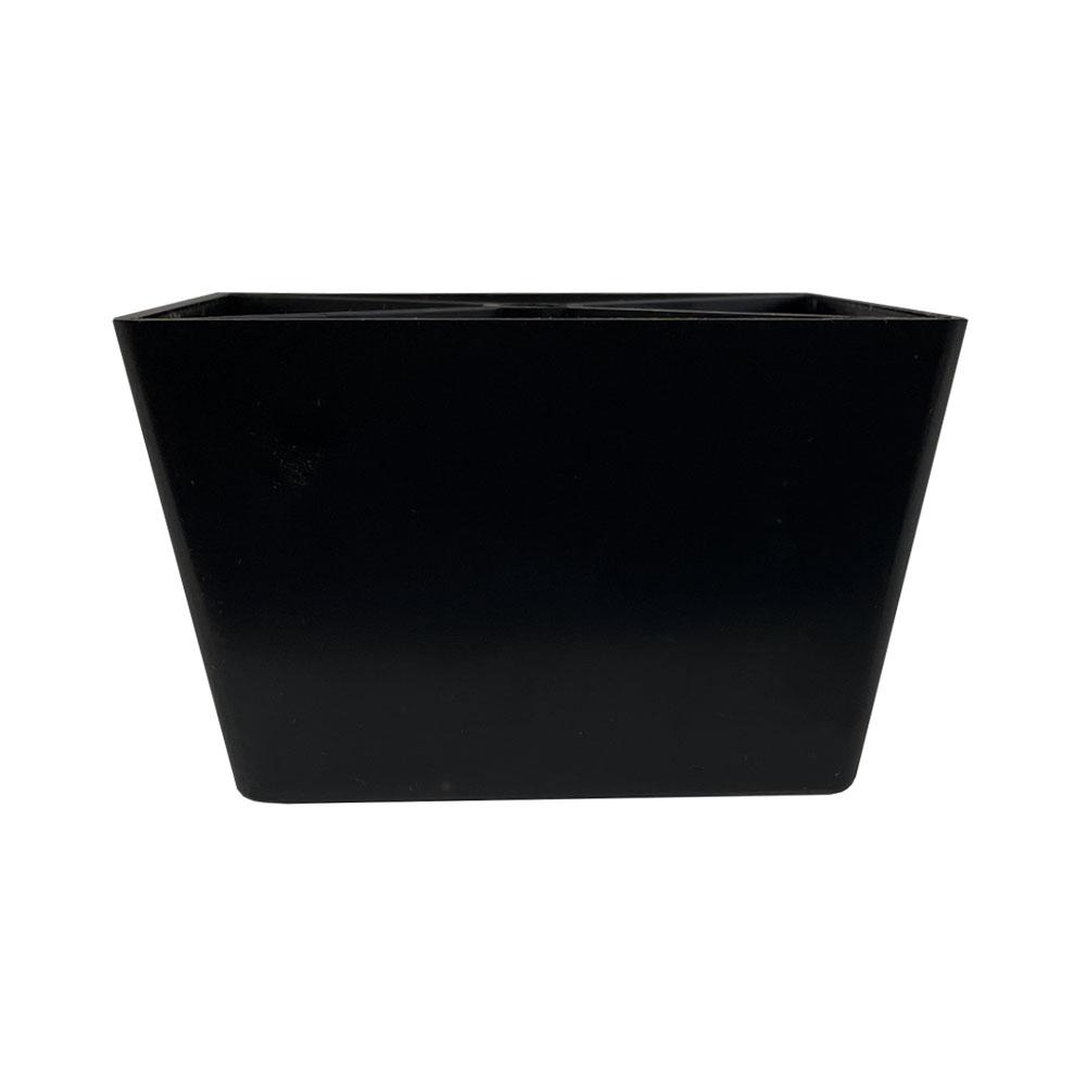Image of Meubelpoot zwart taps 10 bij 10 cm en hoogte 6 cm van kunststof, taps 10 x 10 cm / 8 x 8 cm