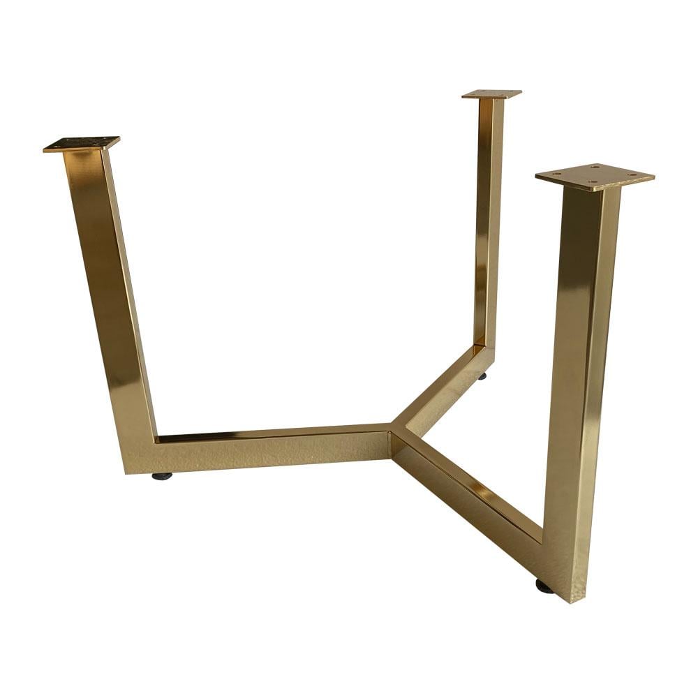 Image of Goudkleurig salontafel onderstel hoogte 43 cm en diameter 59 cm (40 x 20 mm)