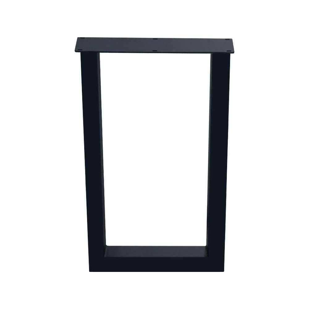 Image of U-poot zwart u vorm 60 bij 8 cm en hoogte 110 cm van staal (koker 8 x 8 cm)