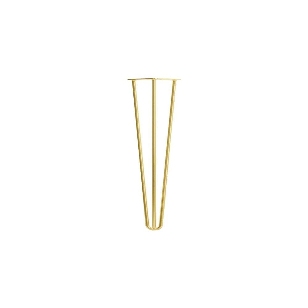 Image of Hairpin goud hairpin Ø 1,2 cm en hoogte 40 cm van staal