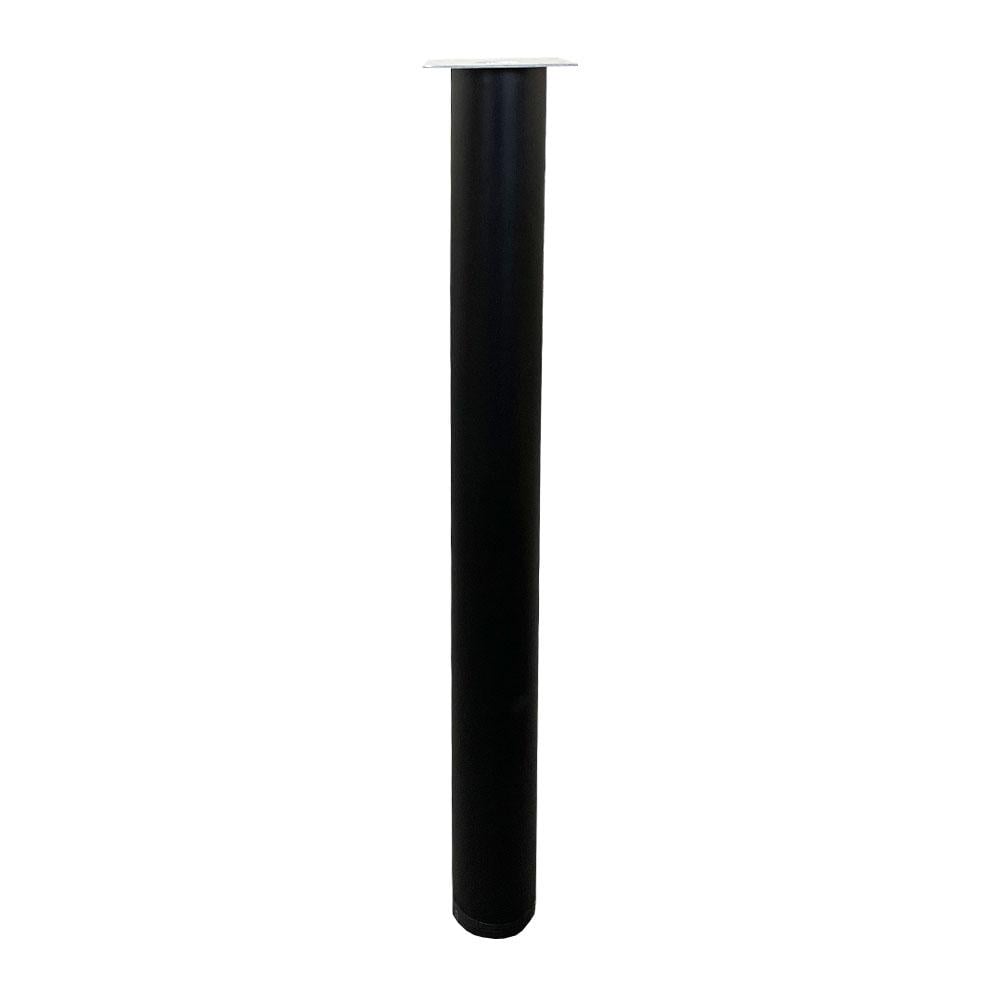 Image of Tafelpoot zwart rond Ø 6 cm en hoogte 72 cm van staal - 4 stuks