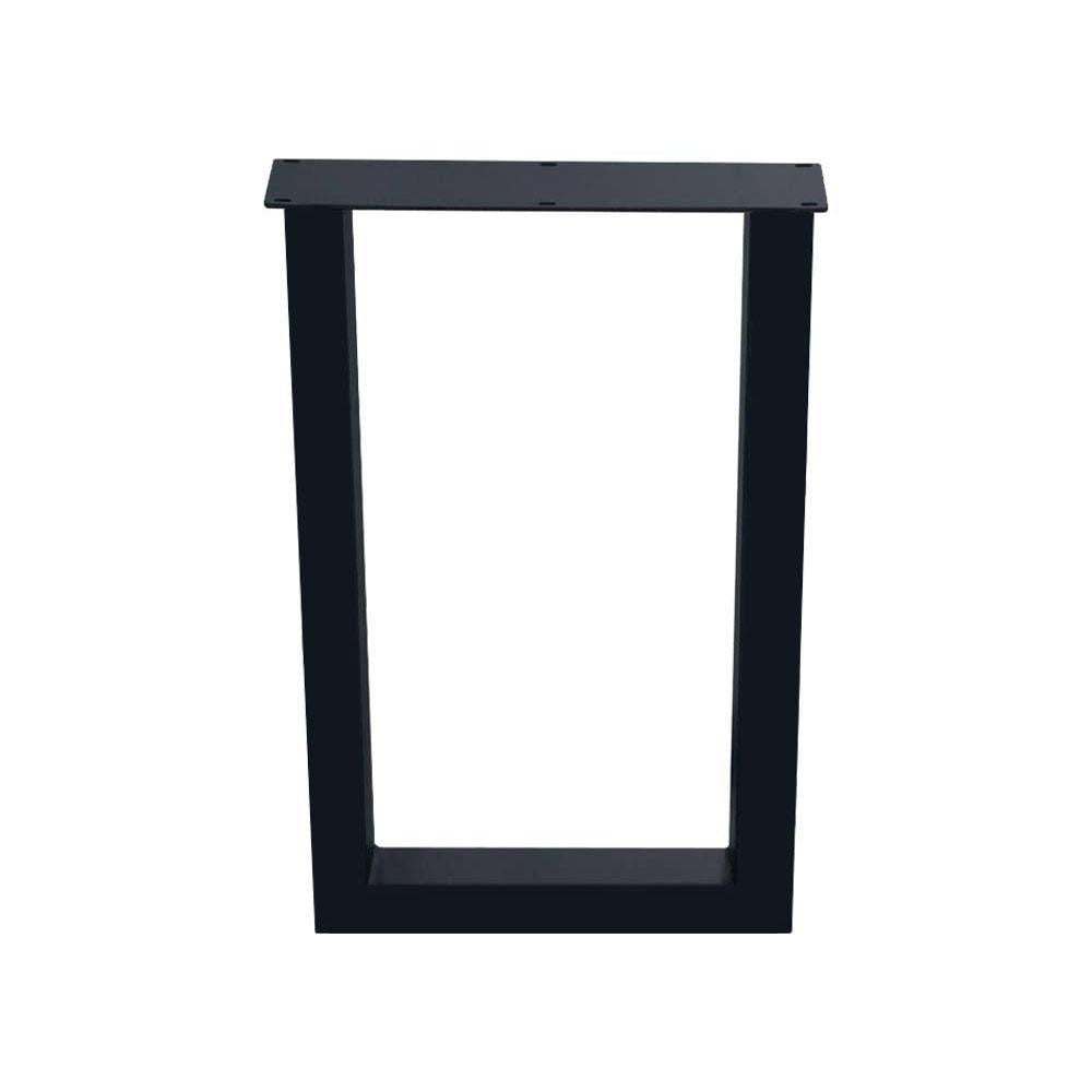 Image of U-poot zwart u vorm 60 bij 8 cm en hoogte 90 cm van staal (koker 8 x 8 cm)