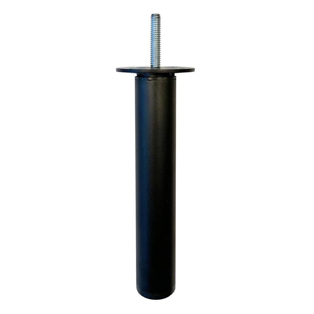 Image of Meubelpoot zwart rond Ø 3 cm en hoogte 22 cm van staal (M8)