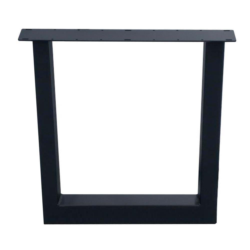 Image of Zwarte U tafelpoot voor buiten 72 cm (koker 10 x 10)