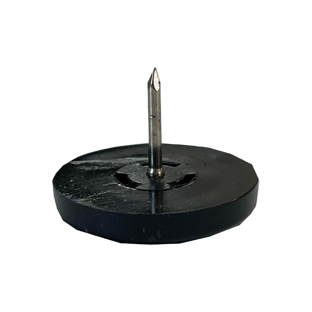 Image of Meubelglijder kunststof zwart diameter 3 cm (zakje 20 stuks)