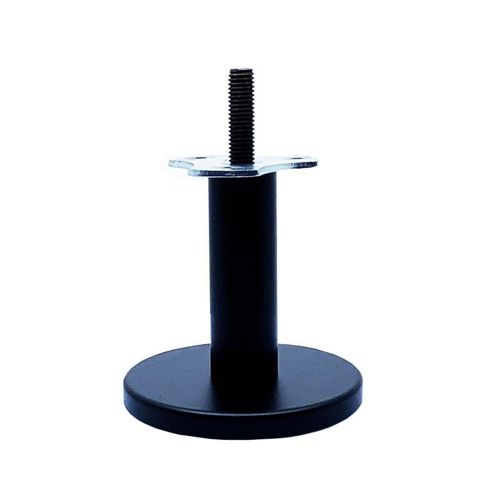 Image of Ronde zwarte design meubelpoot 8 cm (M10)