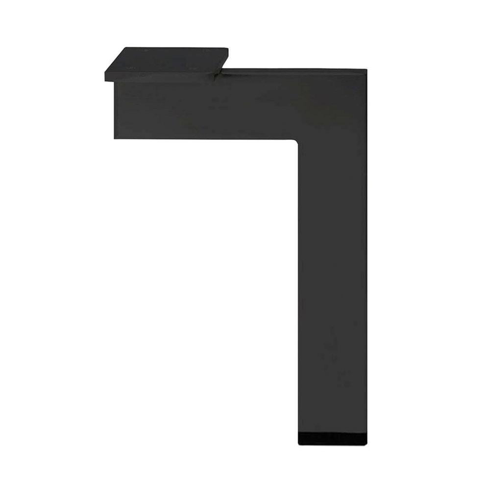 Image of Zwarte design hoek meubelpoot 30 cm