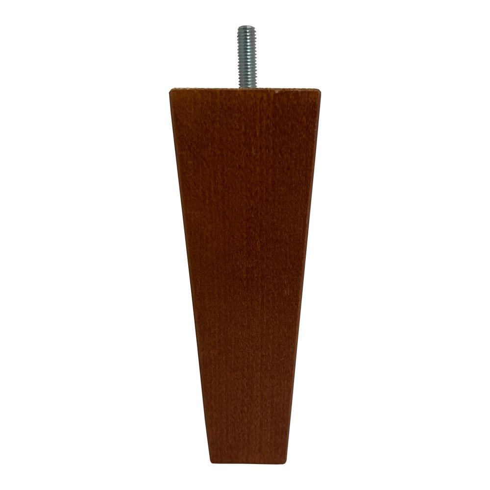Image of Tapse bruine houten meubelpoot 16 cm (M8)