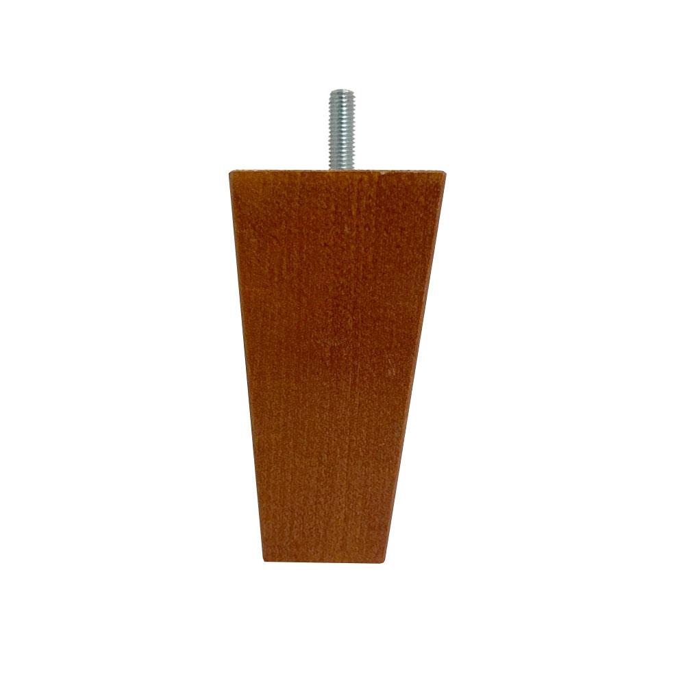 Image of Meubelpoot kersen vierkant 5,5 bij 5,5 cm en hoogte 13 cm van massief hout (M8)