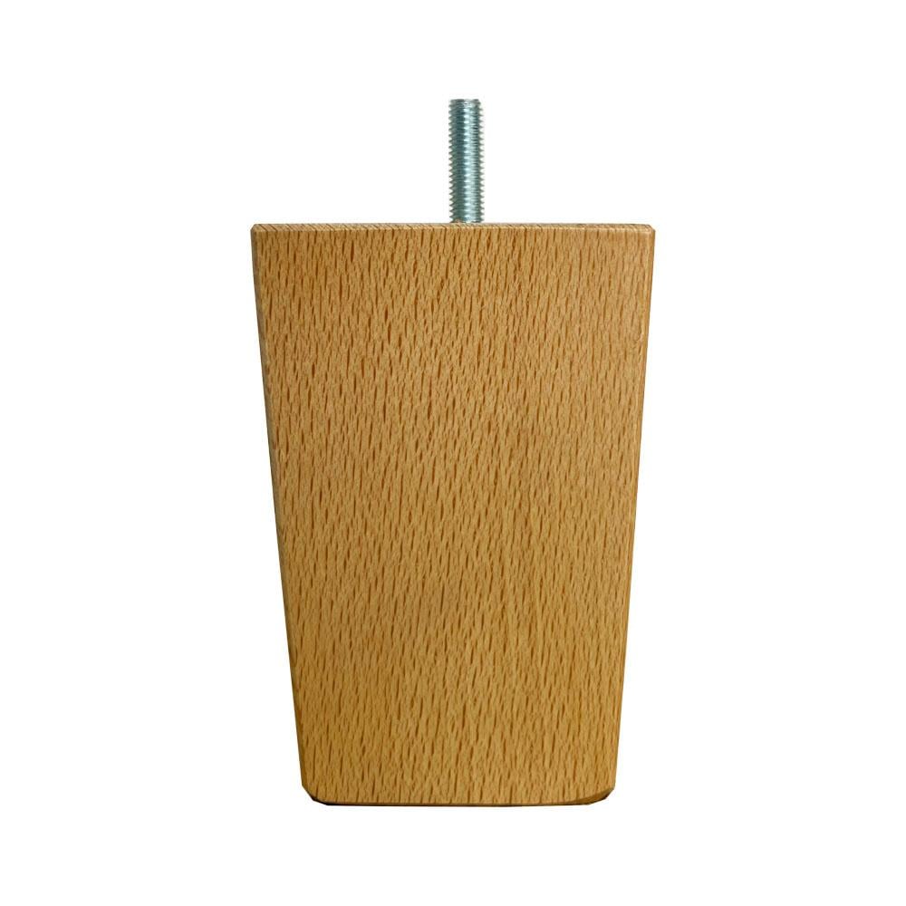 Image of Tapse blanke houten meubelpoot 11,5 cm (M8)