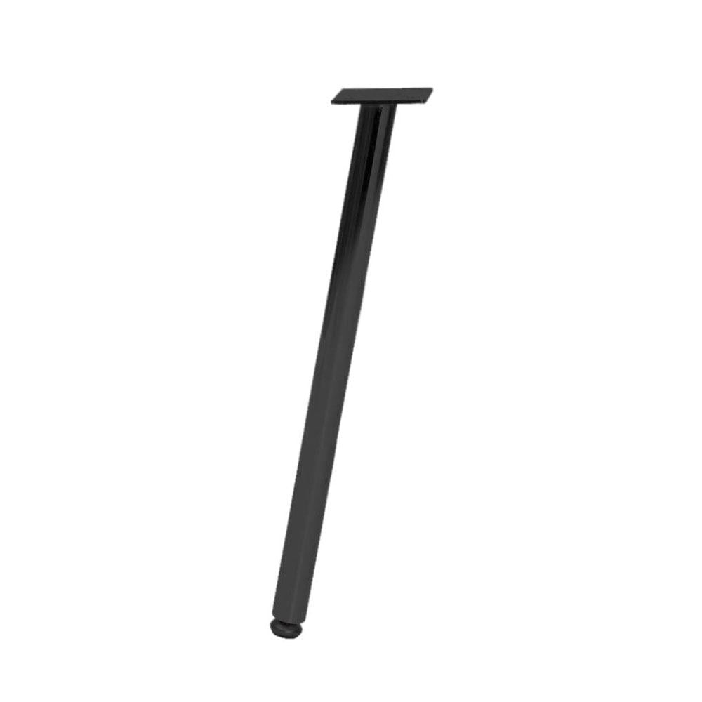 Image of Meubelpoot zwart rond Ø 2,5 cm en hoogte 42 cm van staal