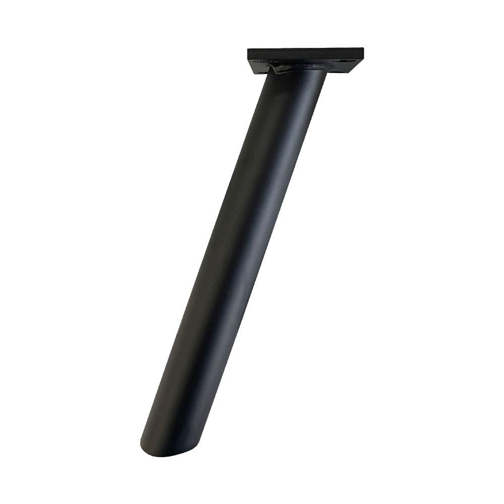 Image of Meubelpoot zwart rond Ø 3 cm en hoogte 22 cm van staal
