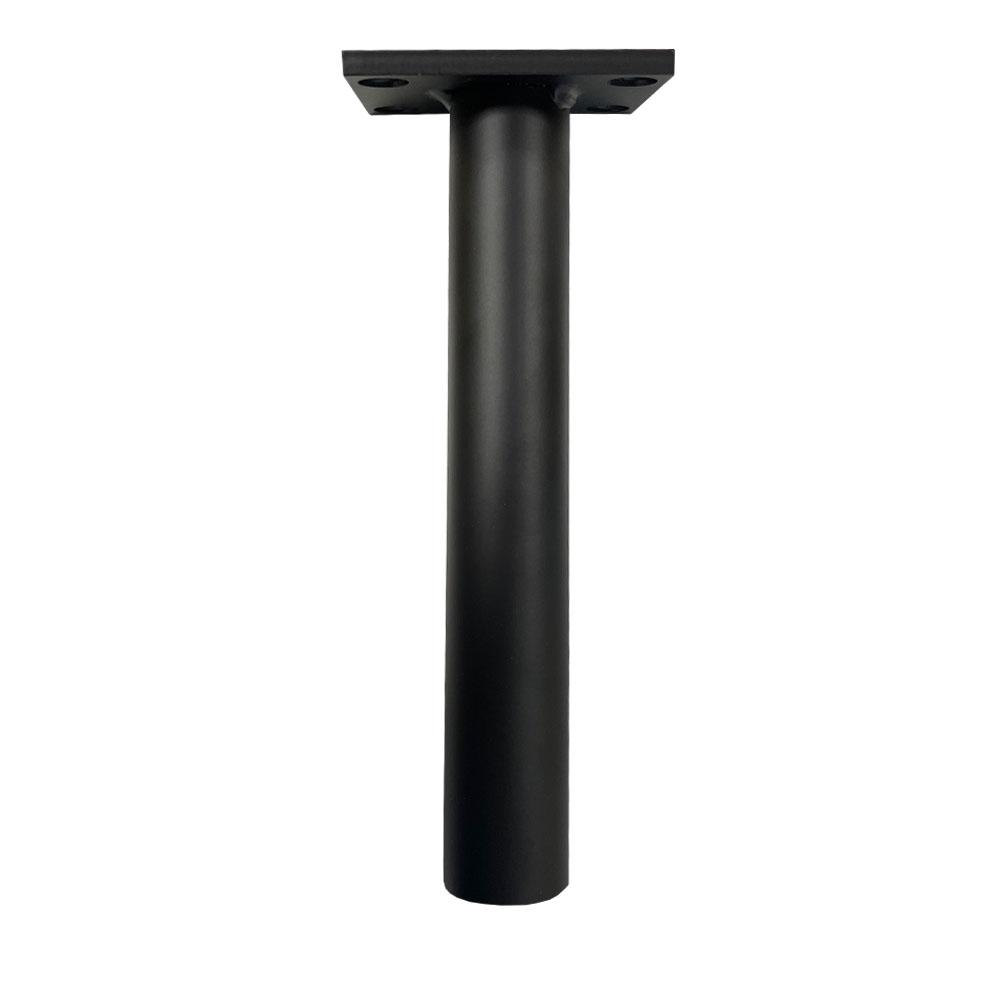 Image of Meubelpoot zwart rond Ø 4 cm en hoogte 20 cm van staal