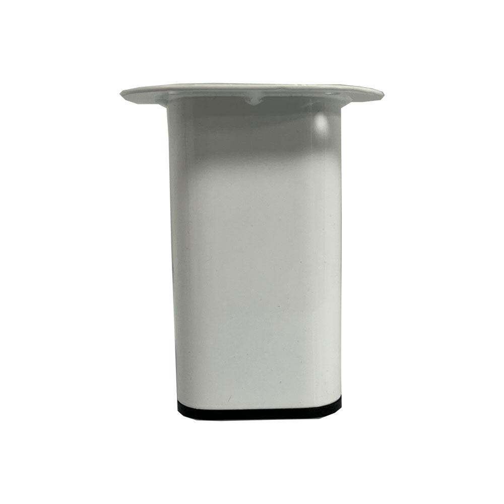 Image of Witte ovale verstelbare meubelpoot hoogte 9,5 cm