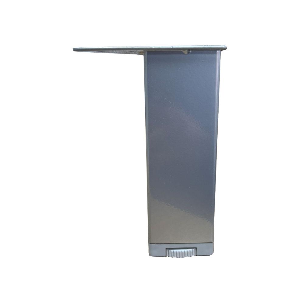 Image of Grijze verstelbare vierkanten meubelpoot hoogte 15 cm