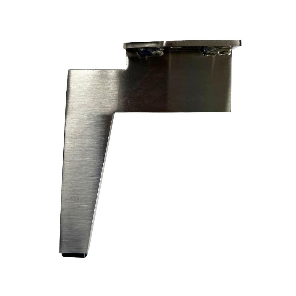 Image of Meubelpoot rvs look design 14 bij 1 cm en hoogte 18 cm van massief staal