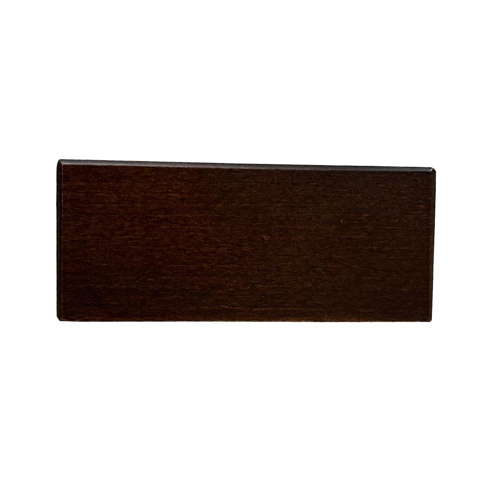 Image of Meubelpoot bruin hoek 11 bij 11 cm en hoogte 4,5 cm van massief hout