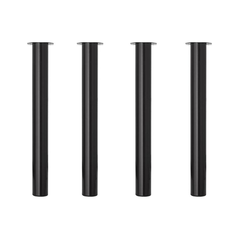 Image of Ronde zwarte meubelpoot 72 cm (set van 4)